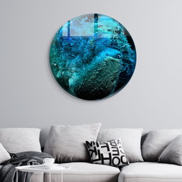 Wallity Cuadro Decorativo de Vidrio Templado Multicolor 60 cm